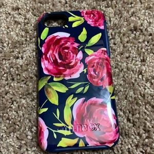Rose Pattern Otter Box Case IPhone 7s